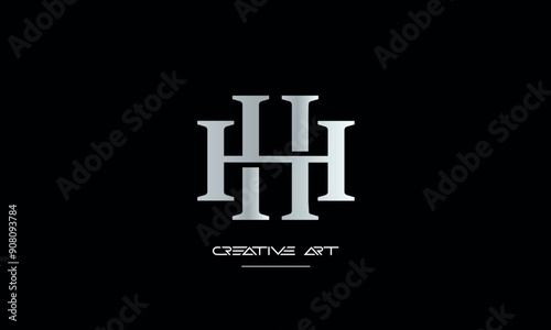 HH, H abstract letters logo monogram