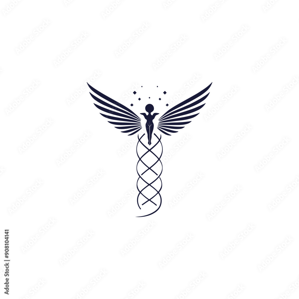 Fototapeta premium Minimalist medical logo in vector 