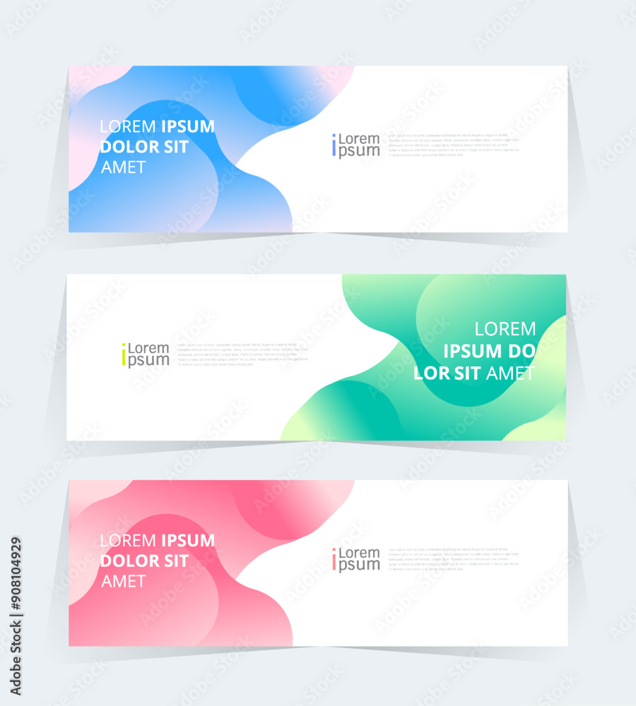 Obraz premium Geometric banner design with Vector presentation template.