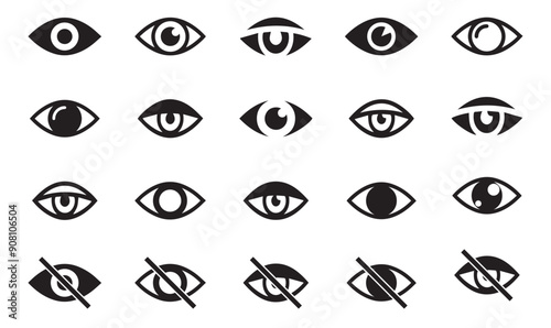 eye icon set