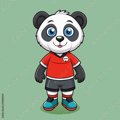 panda bear sport football soccer animal