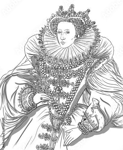 Queen Elizabeth I of England, portrait of Elizabeth 1 the virgin queen