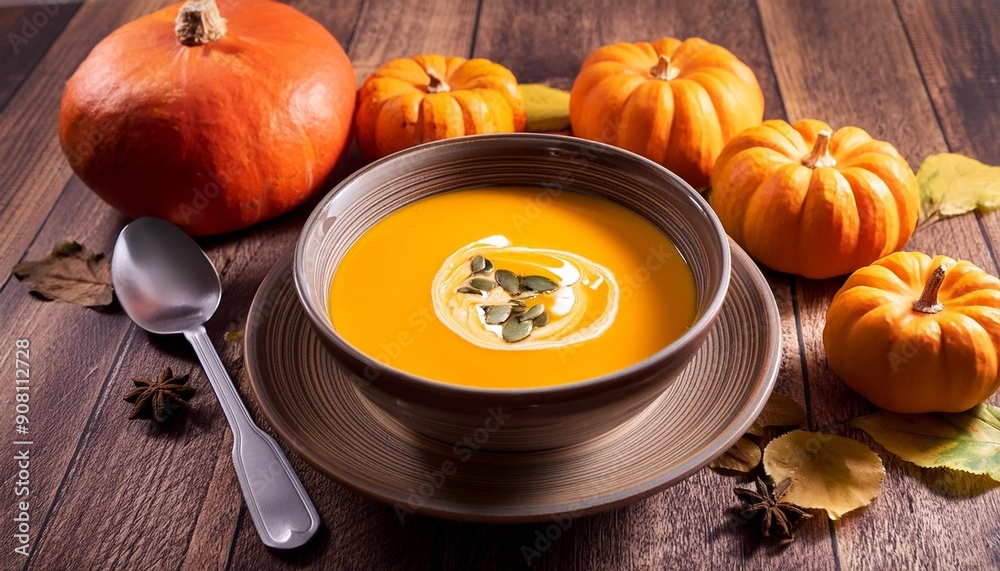 pumpkin soup with pumpkin seeds pumpkin soup with pumpkin seeds