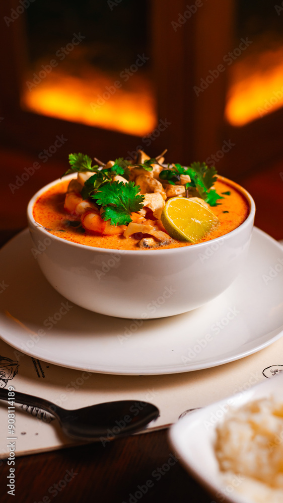 Thai tom yum soup Thai tom yum soup