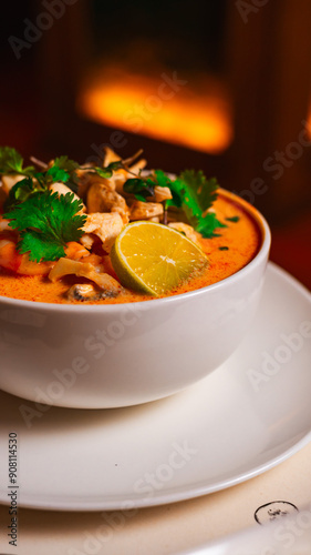 Thai tom yum soup