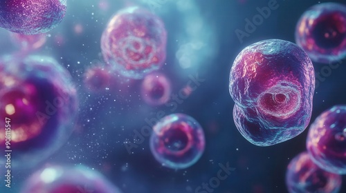 CGI of stem cell therapy, showcasing regenerative medicine © MagicAI