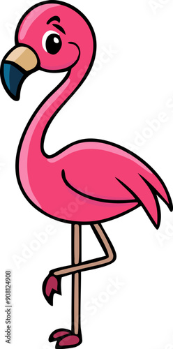Flamingo clipart illustration design