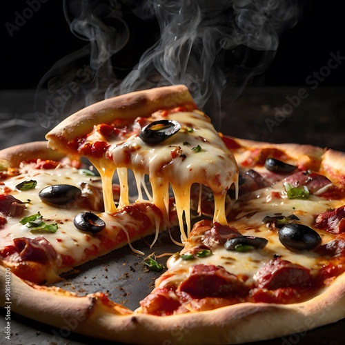 Hot and Tasty Pizza with Perfect Toppings
