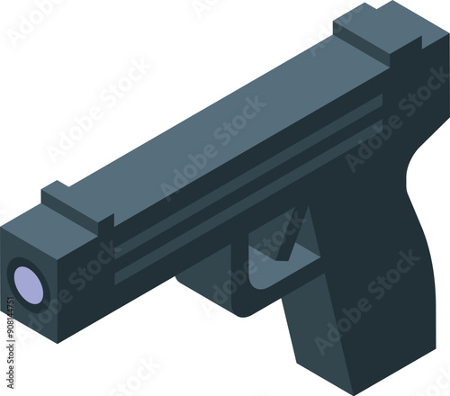 Modern handgun equipped with a laser sight for enhanced accuracy and self defense capabilities
