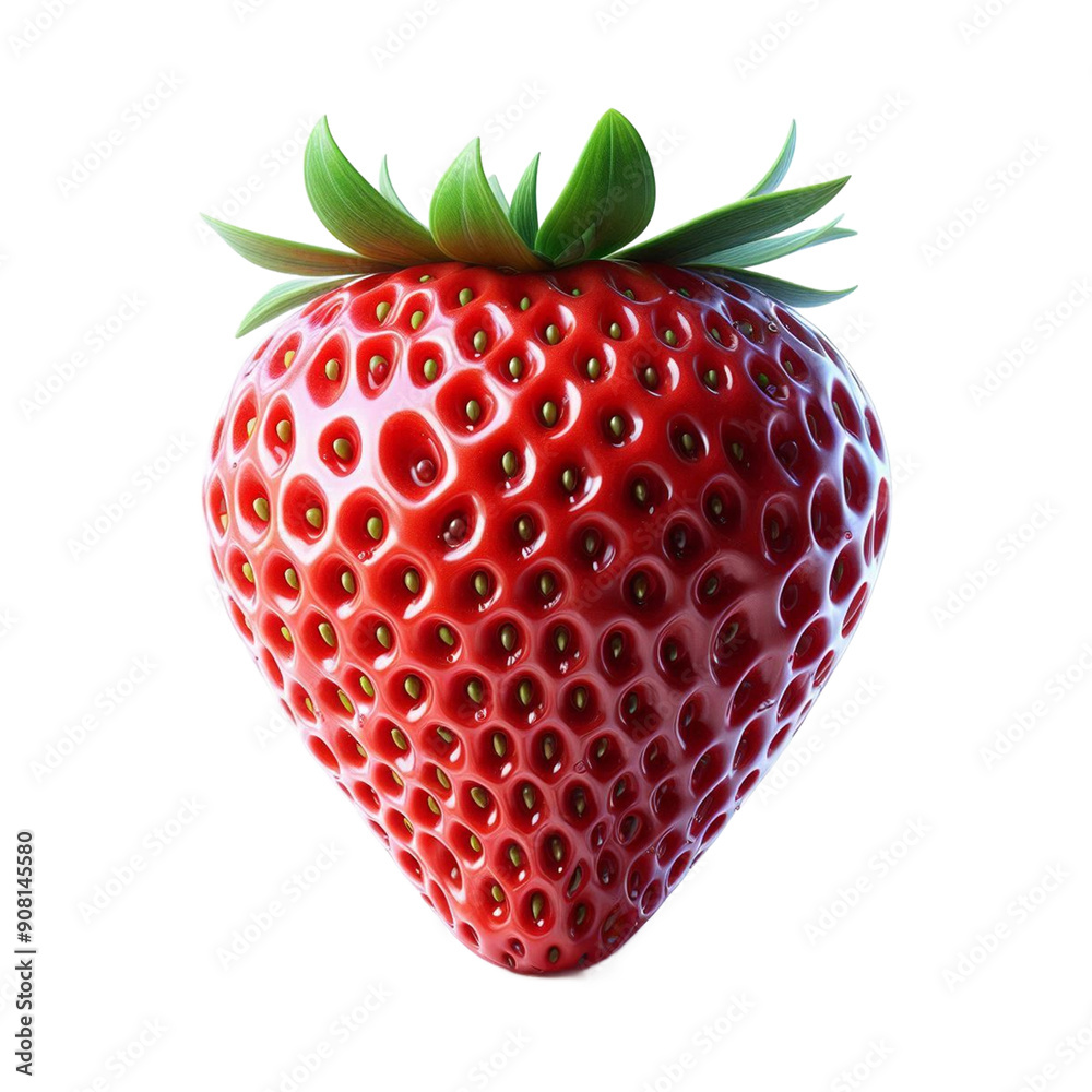 Red Strawberry Fruit Isolated Transparent Background Red Strawberry Fruit Isolated Transparent Background