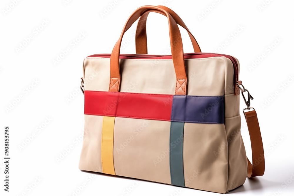 A messenger bag on an isolated background