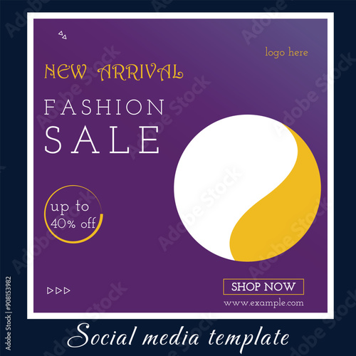 new arrival social media template