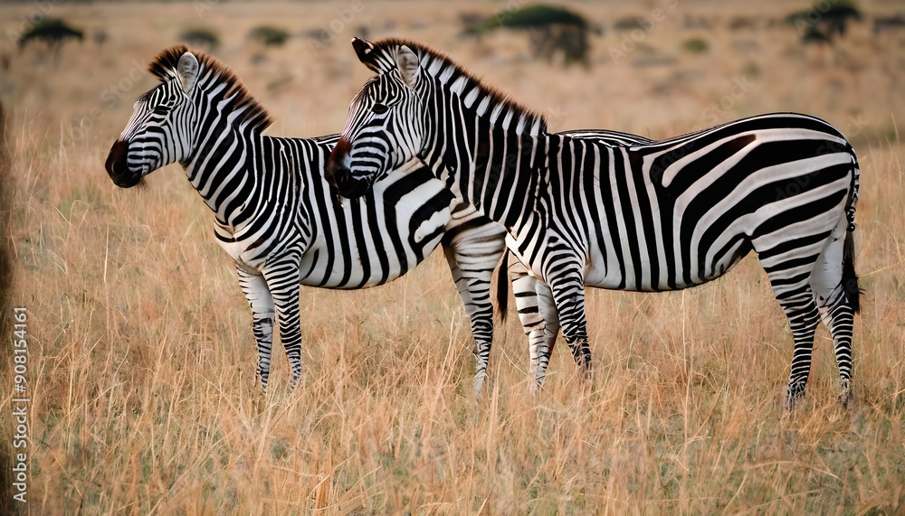 Obraz premium zebra in the savannah