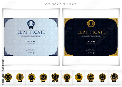 賞状１５７（横）certificate　award　表彰状　celebration