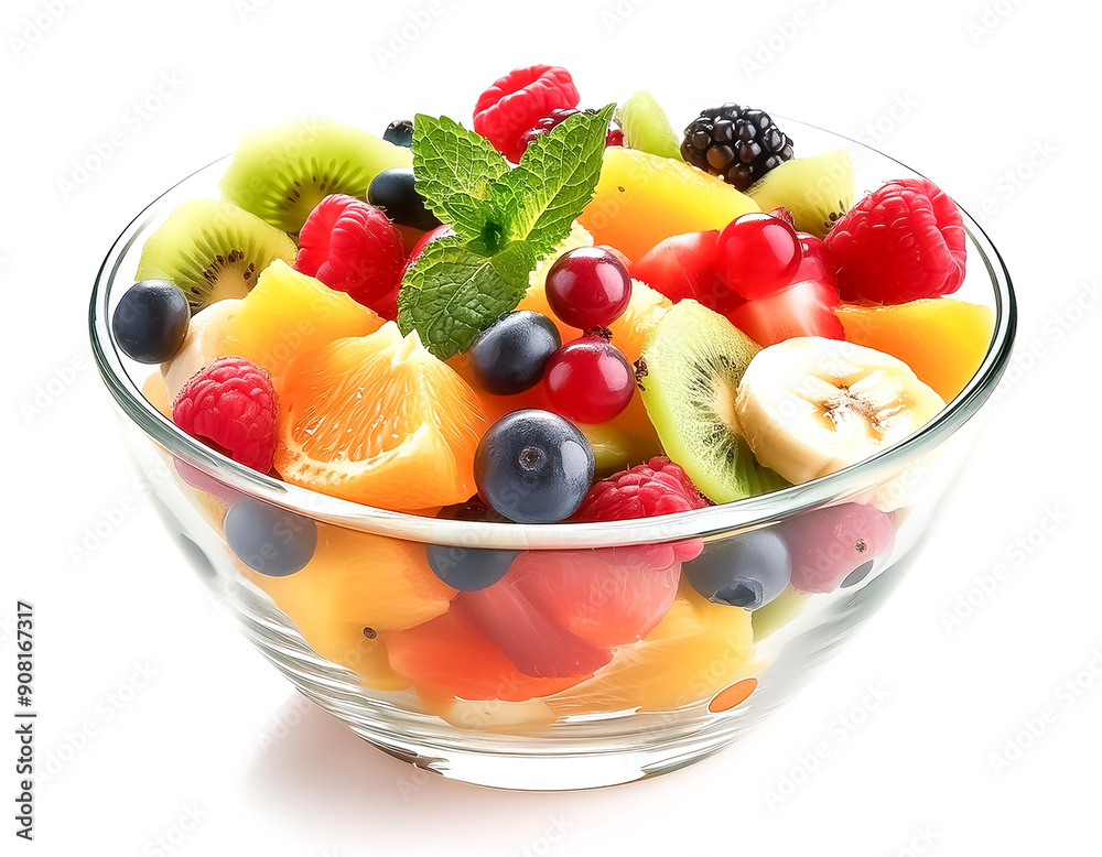 Mixed Fruit Salad in transparan bowl Mixed Fruit Salad in transparan bowl
