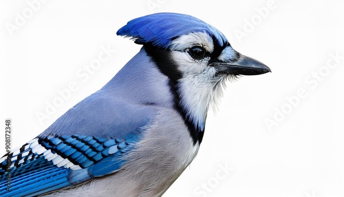 close up of blue jay