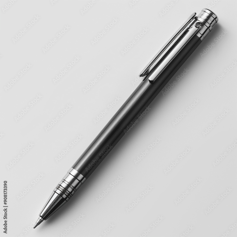 a black pen with a white background
a black pen with a white background