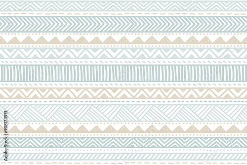 Ethnic vector seamless pattern. Tribal woven geometric background, cozy craft motif, maya, aztec, mexican ornament.