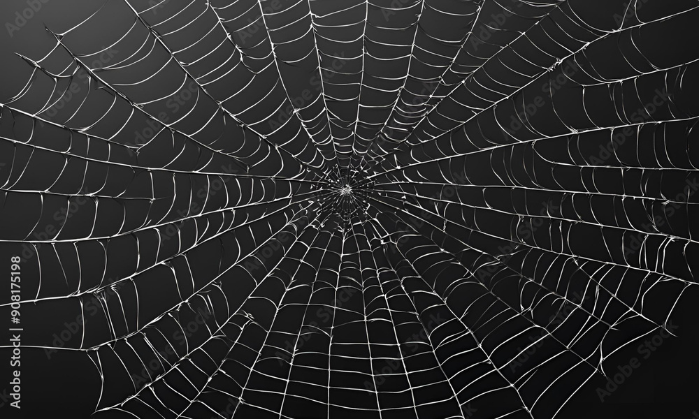 Intricate Spider Web Pattern on Dark Background Intricate Spider Web Pattern on Dark Background