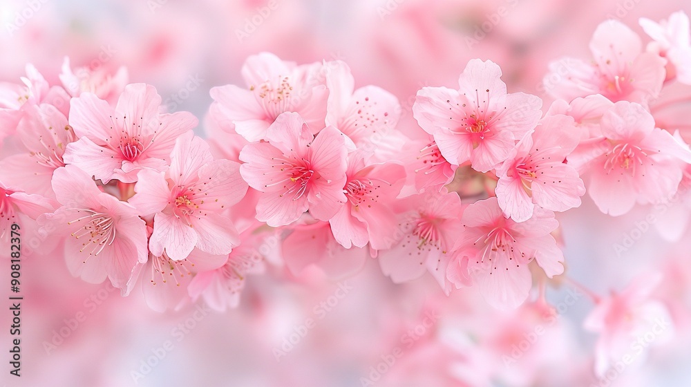 A group of pink flowers surrounded by more pink flowers A group of pink flowers surrounded by more pink flowers