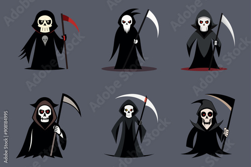 Grim Reaper, grim reaper tattoo vector design