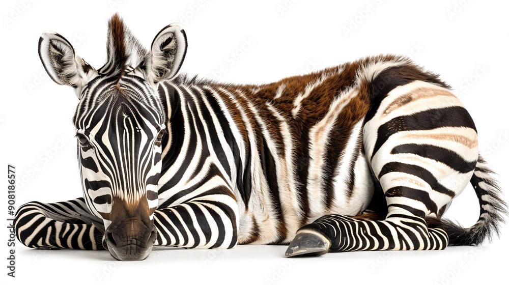A close-up of two zebras resting on the ground, one lying on top of the other with its head on the back of the other A close-up of two zebras resting on the ground, one lying on top of the other with its head on the back of the other