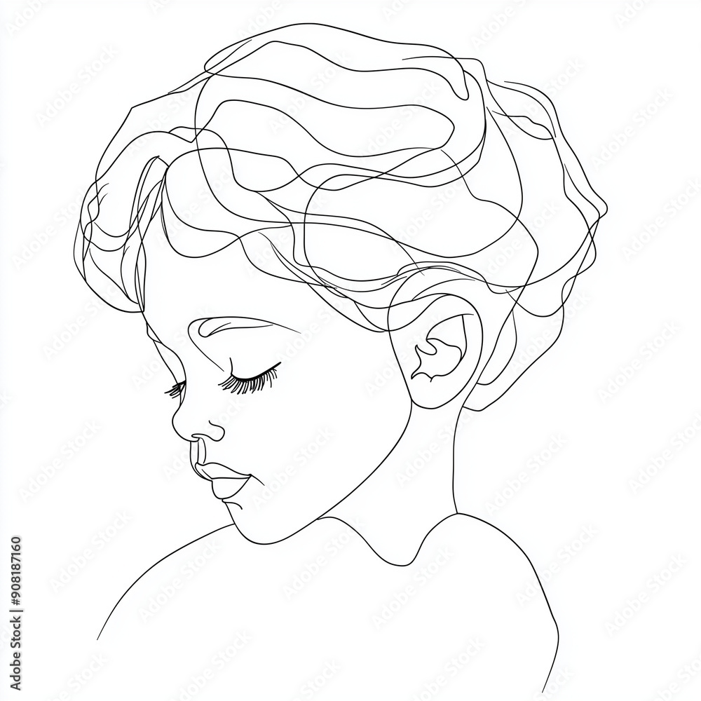 Minimalist line drawing of child, continuous line art, simplicity and elegance, black lines on white background, minimal detail, one continuous stroke, modern and clean design, vector style Minimalist line drawing of child, continuous line art, simplicity and elegance, black lines on white background, minimal detail, one continuous stroke, modern and clean design, vector style