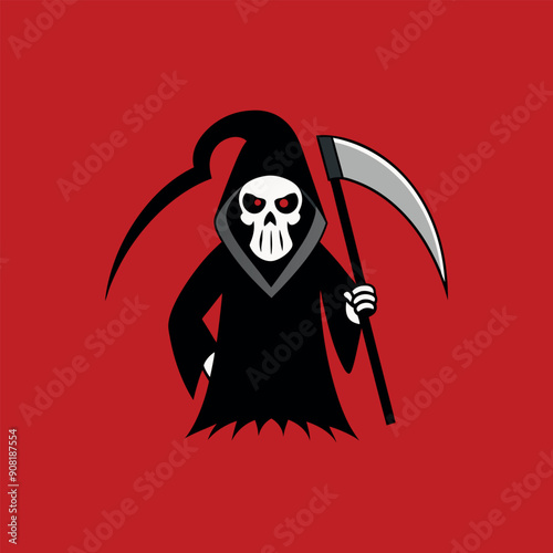 Grim Reaper, grim reaper tattoo vector design