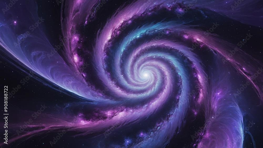 Galactic Whirlpool with Nebulas Galactic Whirlpool with Nebulas
