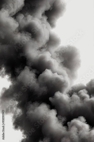 smoke from a chimney