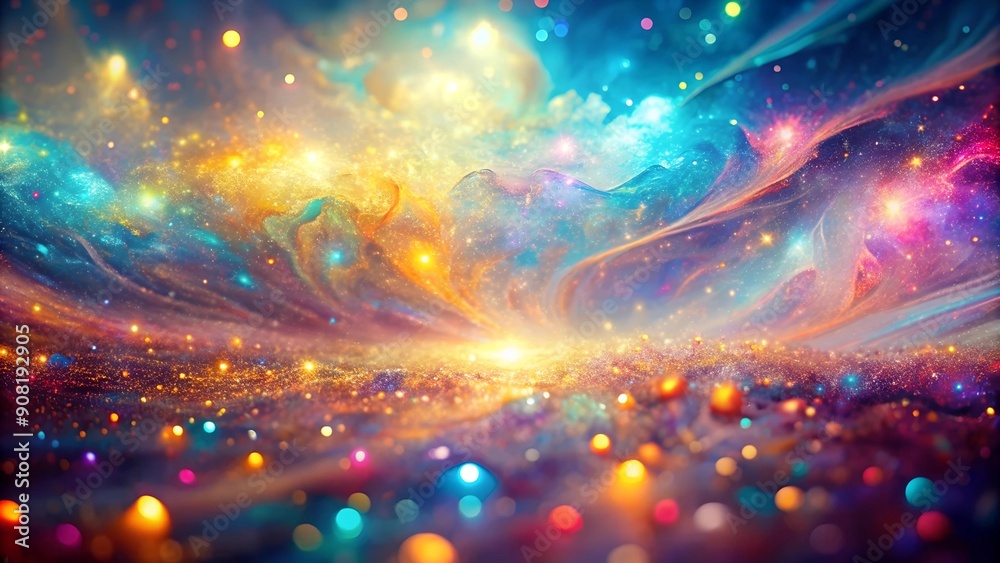 Fototapeta premium Ethereal Tapestry of Shimmering Hues Generative AI