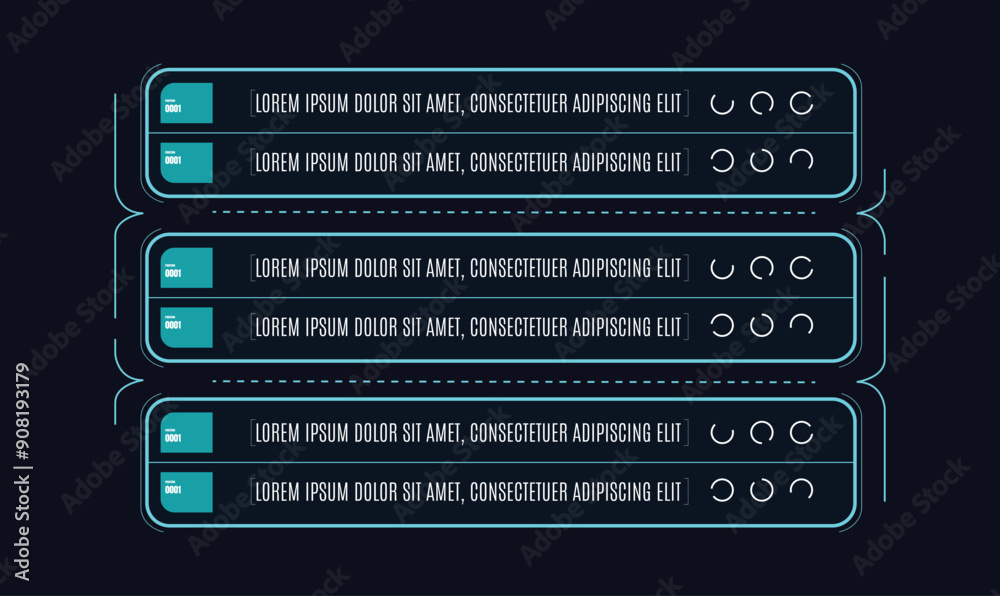 Obraz premium Sci fi HUD Interface templet design
