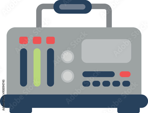 Physical measurement instrument. Power force meter icon