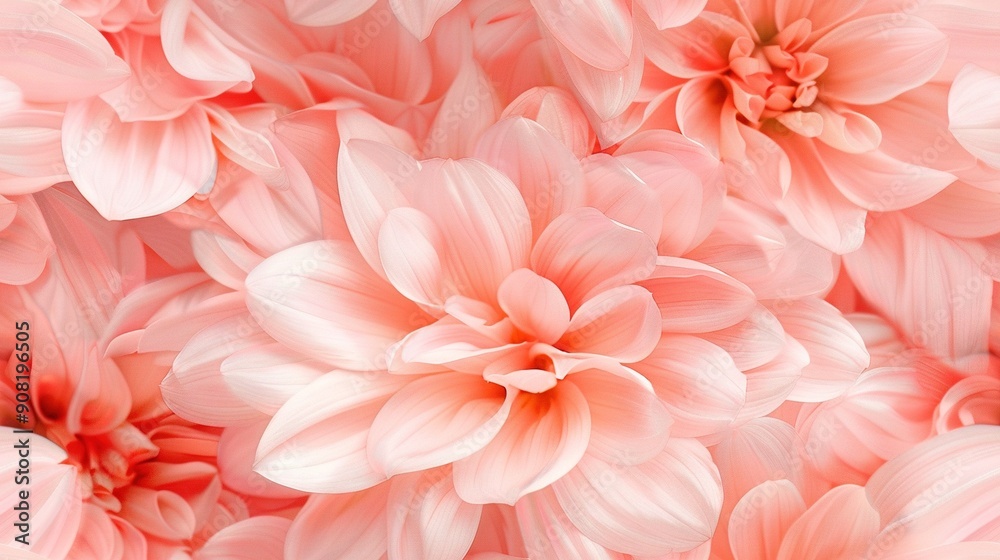 A close-up photo of many flowers, with numerous petals atop and beneath them A close-up photo of many flowers, with numerous petals atop and beneath them