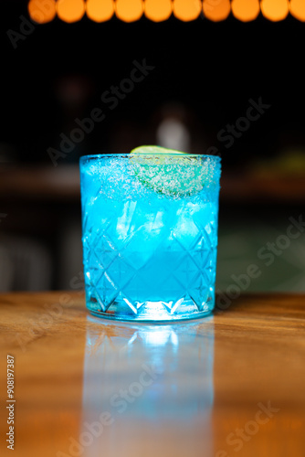 Licor azul tequila