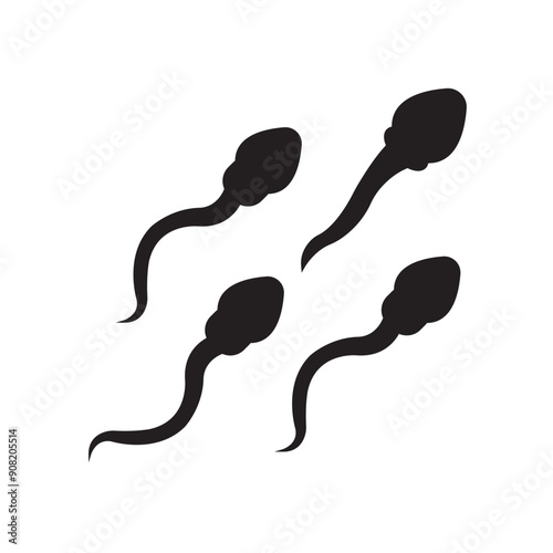 sperm cell icon vector illustration design template