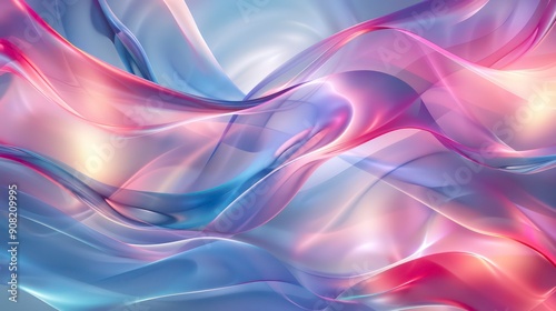 Abstract background with flowing purple and pink waves.