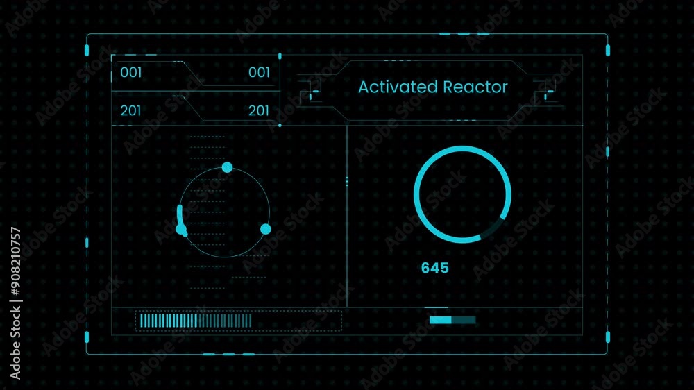 Space HUD Interface animation templet 