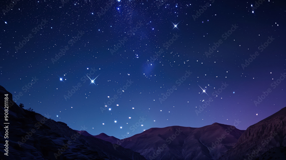 Fototapeta premium milky way over the mountain