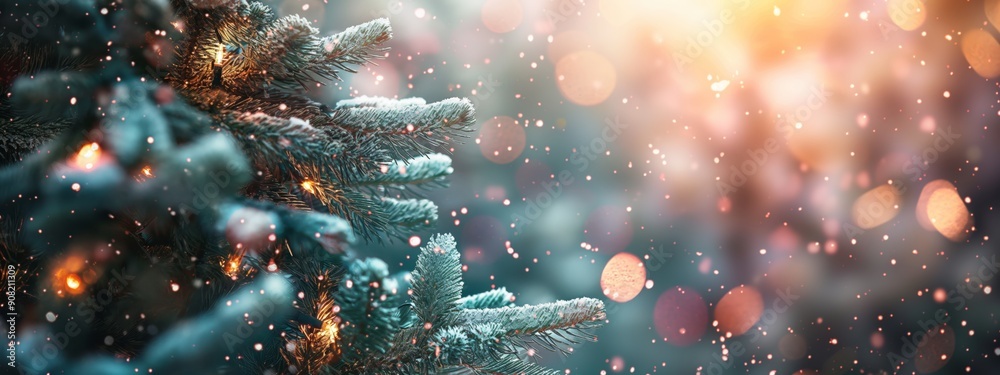 Snowy Christmas Tree with Glowing Lights | Festive Bokeh Background | Holiday Cheer Image
Snowy Christmas Tree with Glowing Lights | Festive Bokeh Background | Holiday Cheer Image