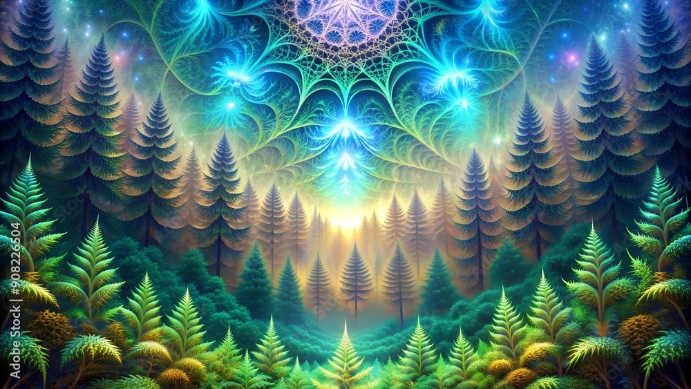 Fractal Forest: A Holographic Tapestry of Infinite Patterns Generative AI Fractal Forest: A Holographic Tapestry of Infinite Patterns Generative AI