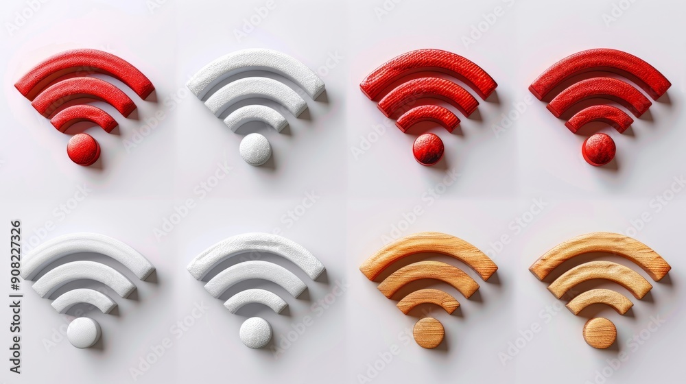 Colorful Wi-Fi Symbols 1 Colorful Wi-Fi Symbols 1