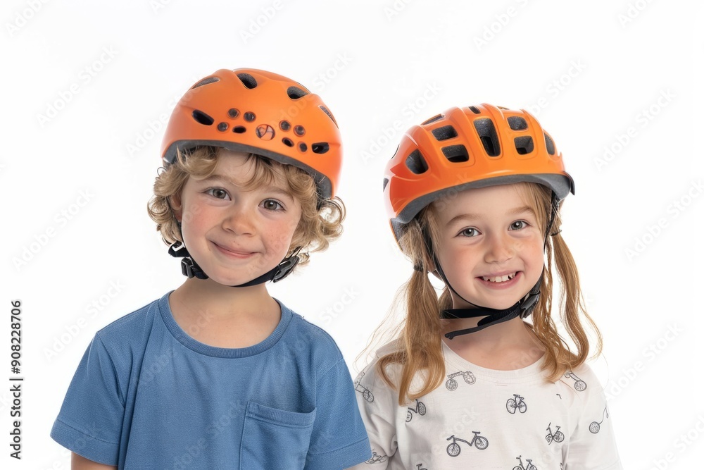 Two Kids Wearing Bike Helmets 9 Two Kids Wearing Bike Helmets 9