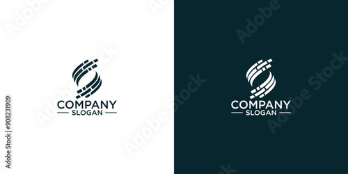 letter S abstract monogram logo vector design