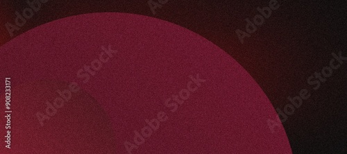 Modern Abstract Poster with Burgundy-Hued Spheres, Geometric Patterns, and a Rich Grainy Texture for a Sophisticated Design