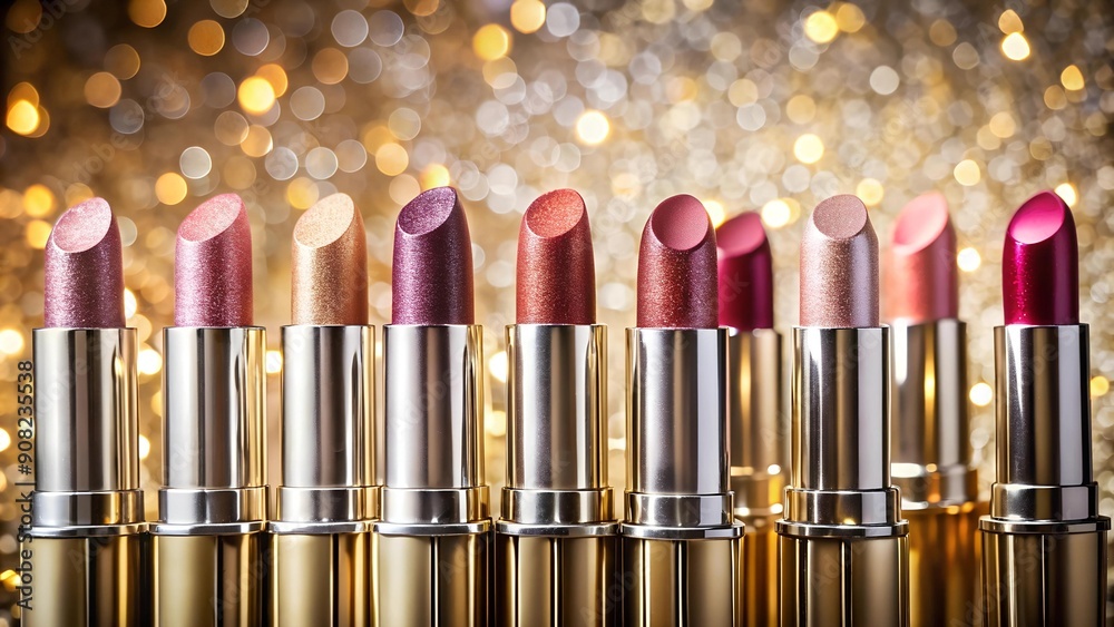 The Metallic Mystique: A Shimmering Lipstick Collection Generative AI The Metallic Mystique: A Shimmering Lipstick Collection Generative AI