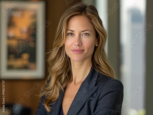 Businesswoman in Office Setting