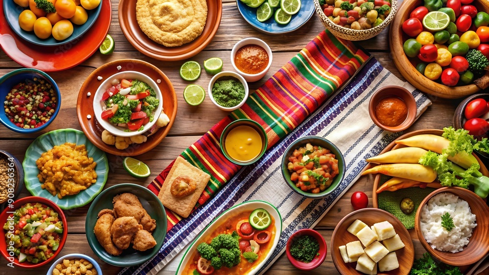 A Feast for the Senses: Celebrating the Culinary Traditions of a Latina Gathering  AI Generated