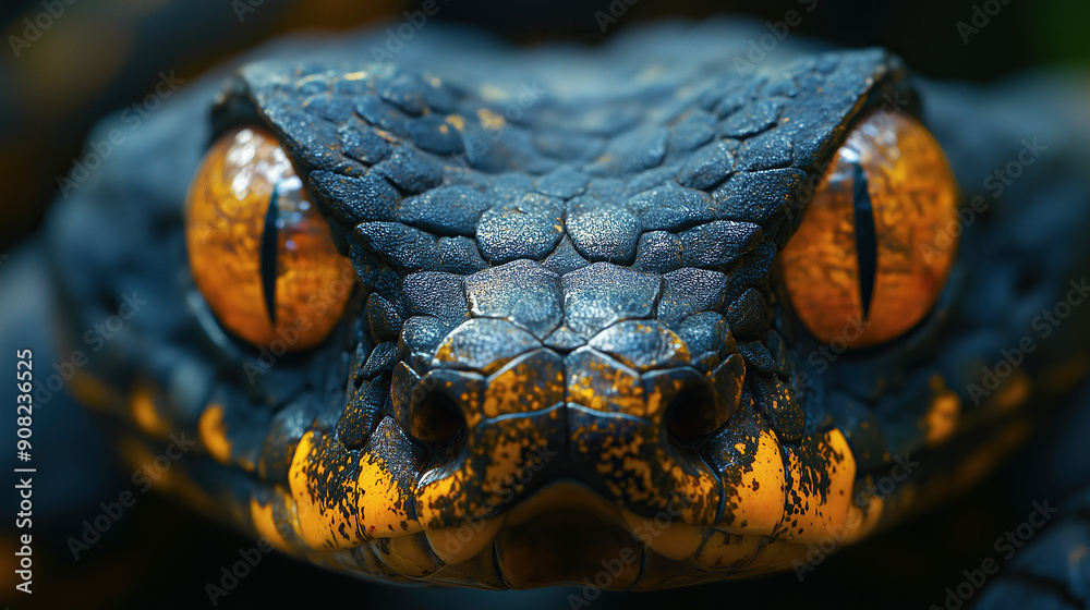 Fototapeta premium close up of an anaconda
