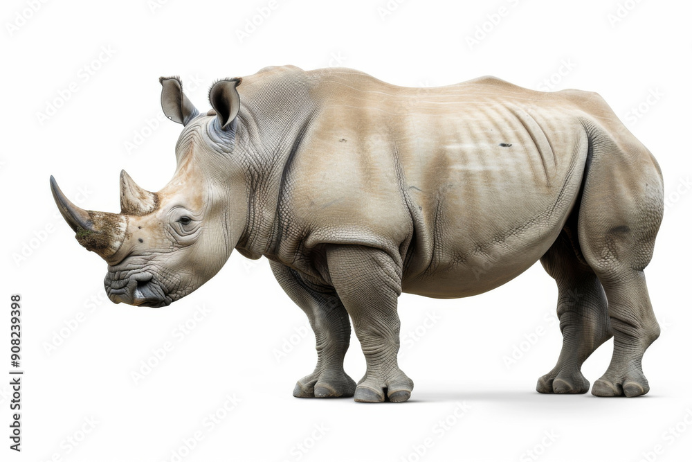 Rhinoceros isolated on white background Rhinoceros isolated on white background